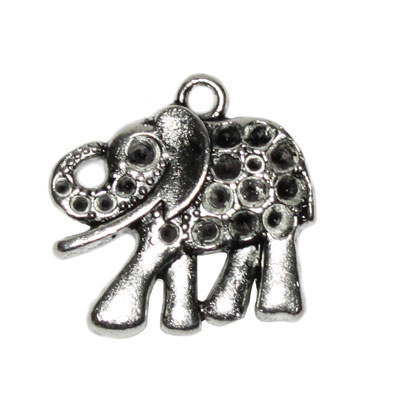 Pandantiv metalic - elefant